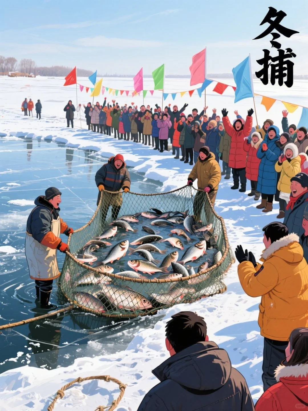 冰原上的沸腾：冬捕