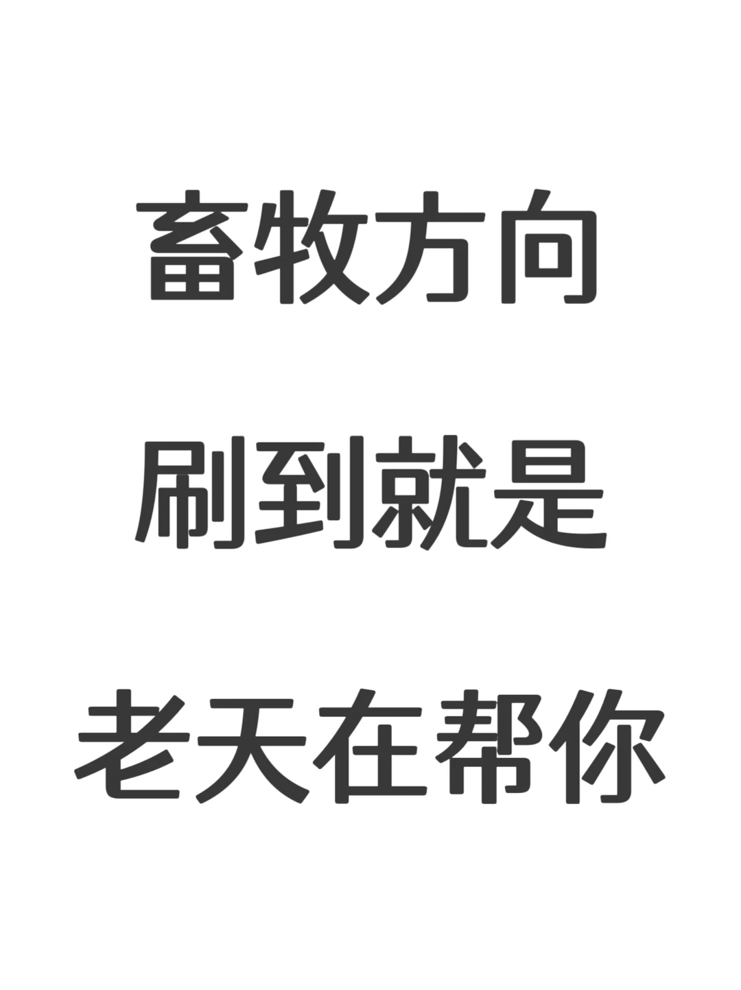 拜托🙏畜牧方向的家人们千万别错过啊‼️
