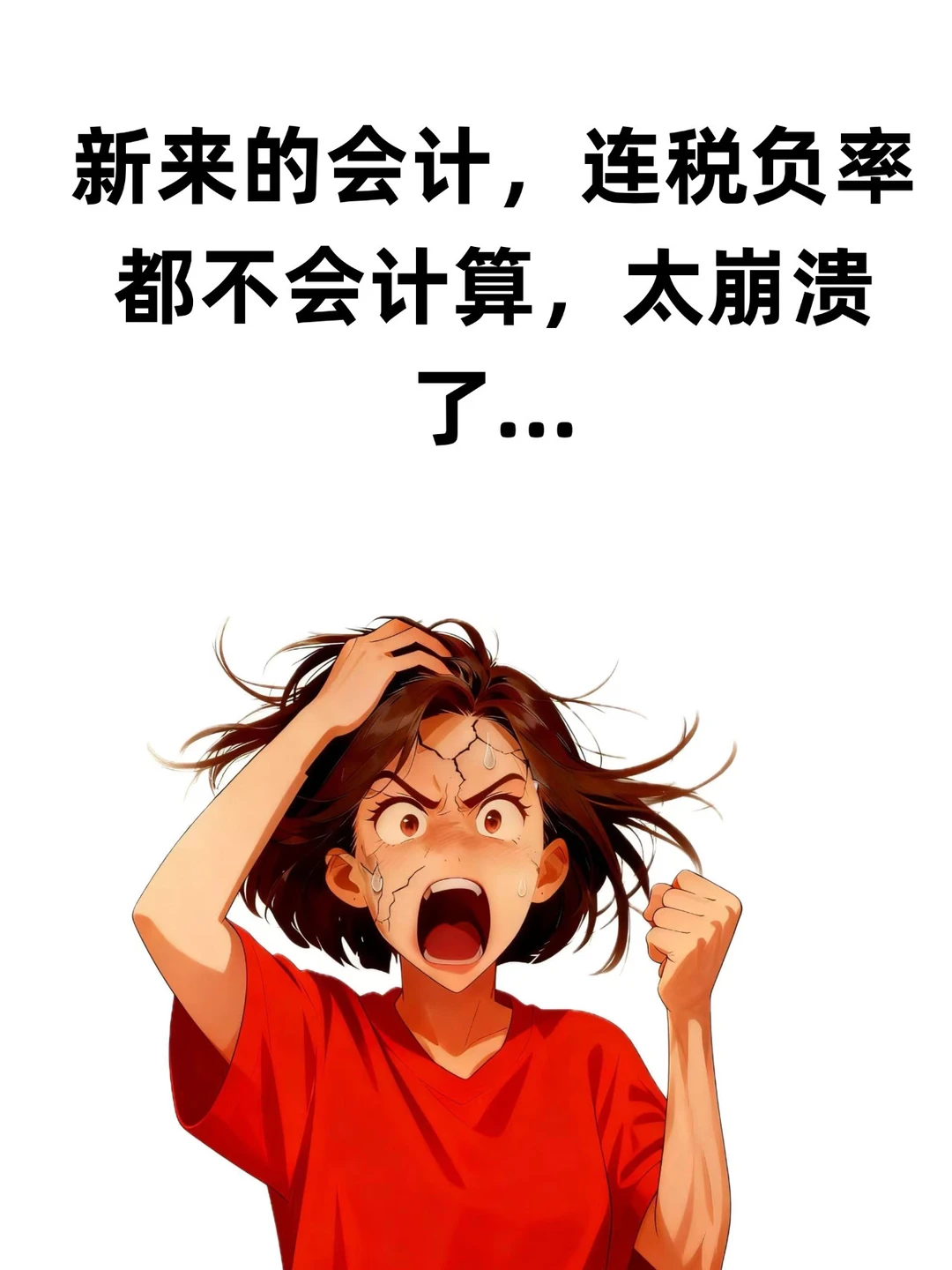 新来的会计，连税负率都不会计算，太崩溃了
