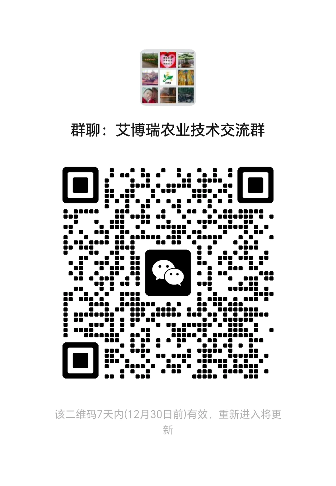 纯农作户家里群。感兴趣的可以来沟通！