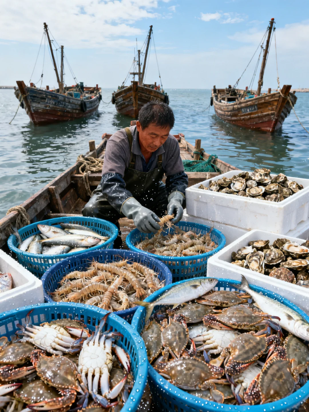 🦀 码头的风还在吹！第一网海鲜已上桌！