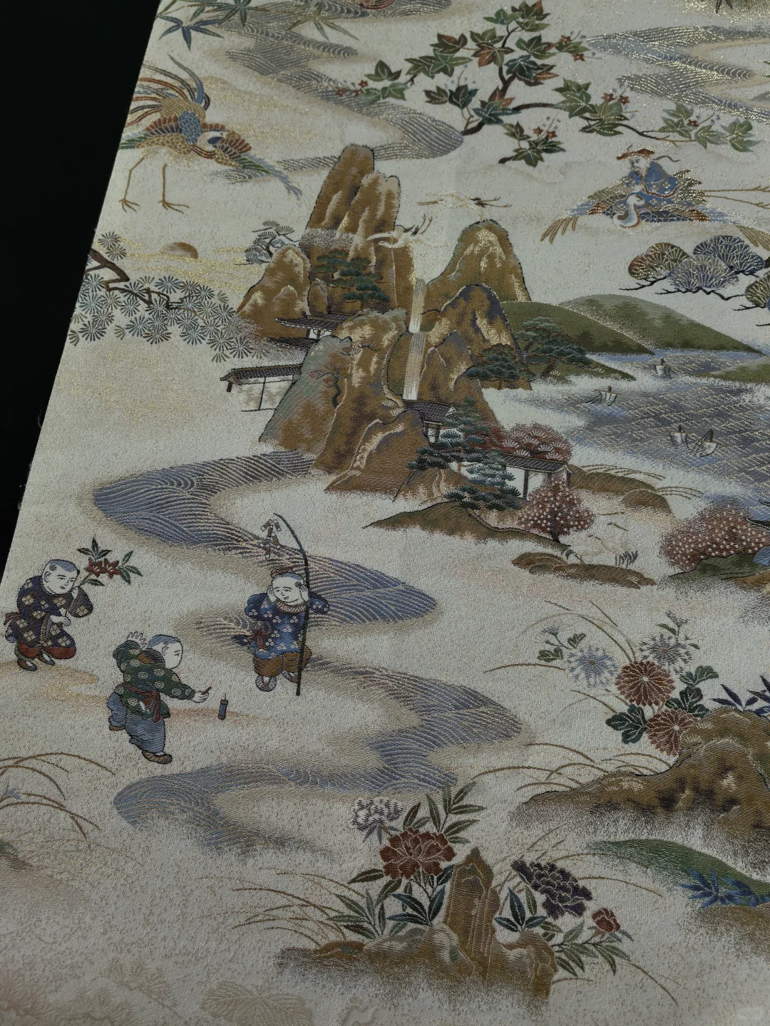 风水袋带-1800细密织七福神