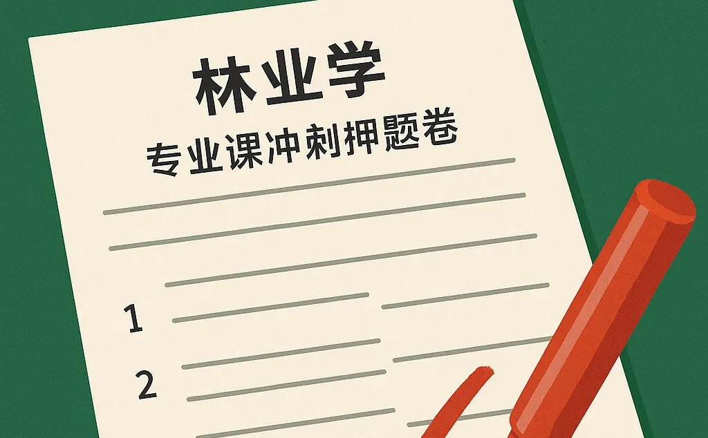 北林林业专业课押题卷批改