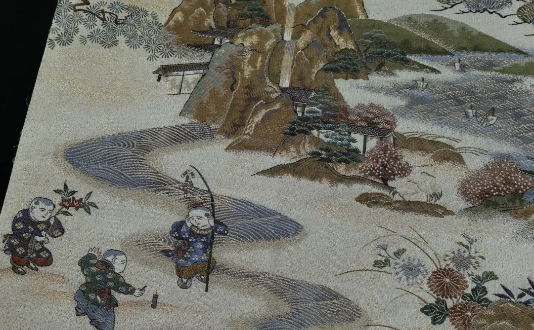 风水袋带-1800细密织七福神