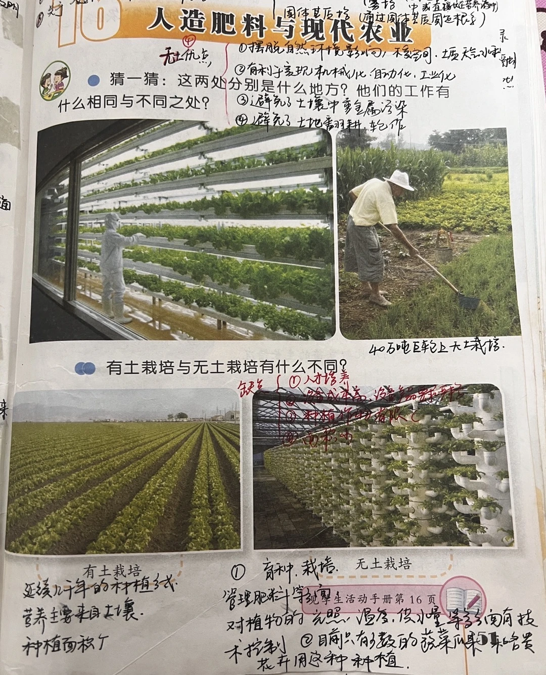 《人造肥料与现代农业》六上备课笔记