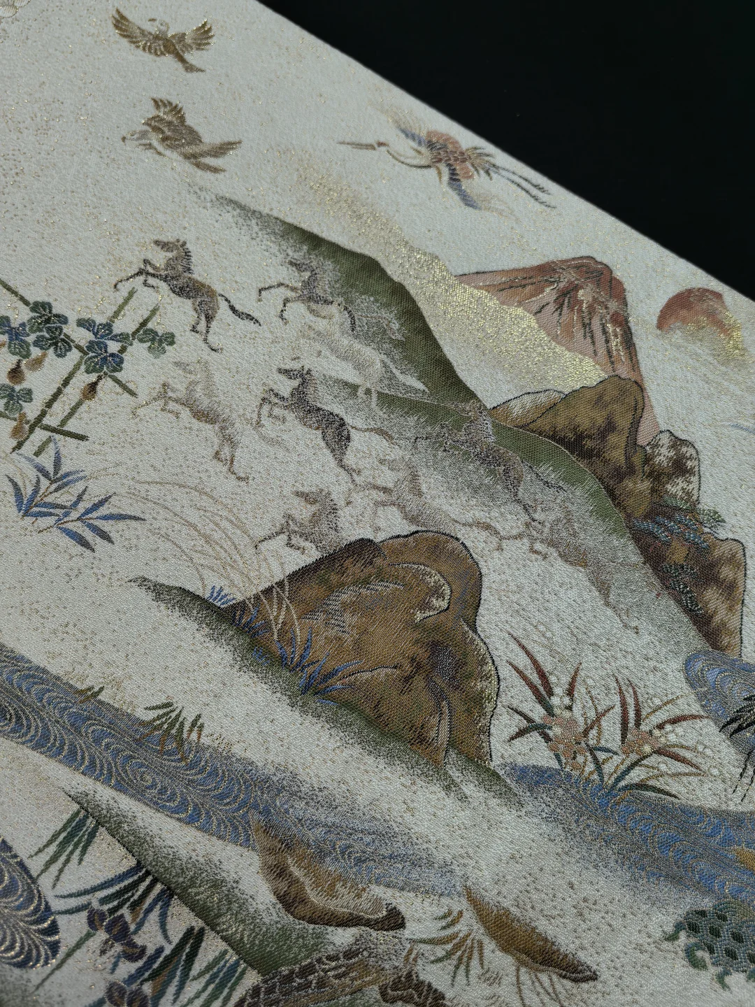 风水袋带-1800细密织七福神