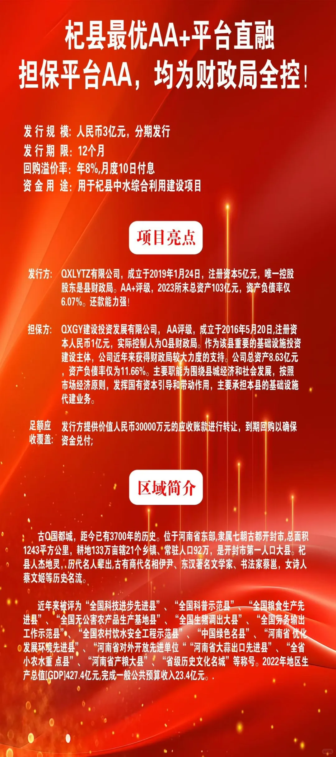 杞县林业投资定融产品