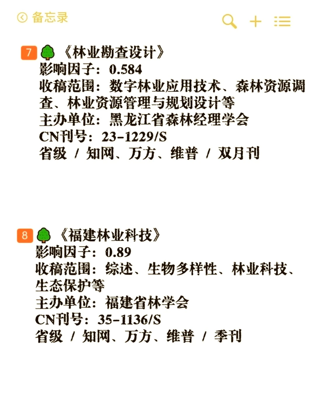 林业专业有福啦！这些期刊别错过😎