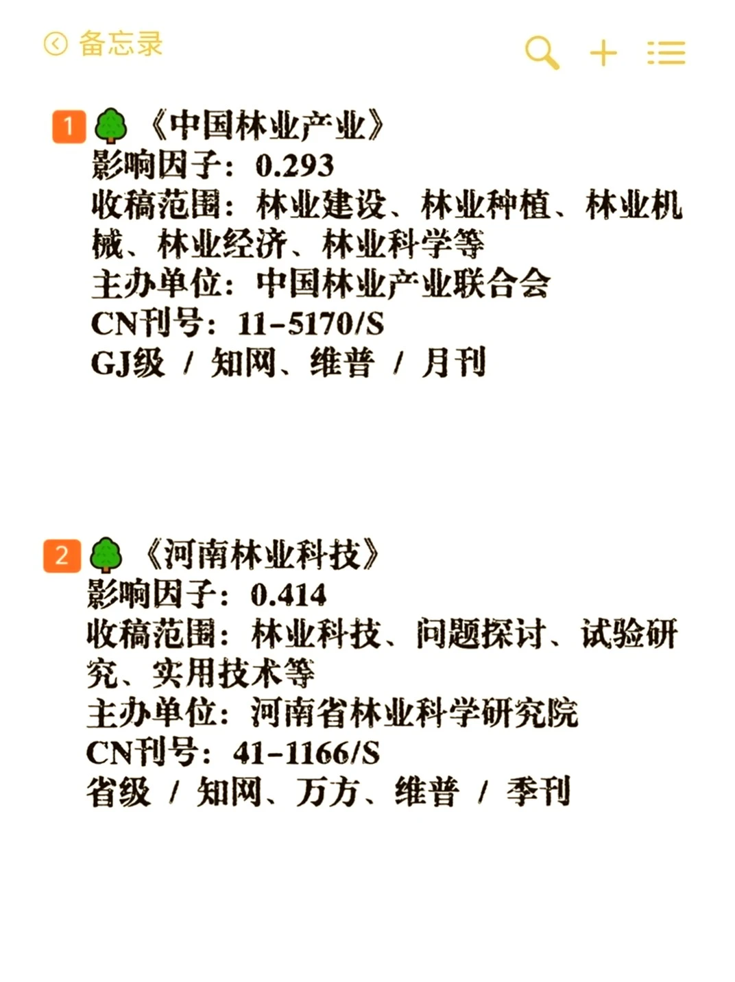 林业专业有福啦！这些期刊别错过😎