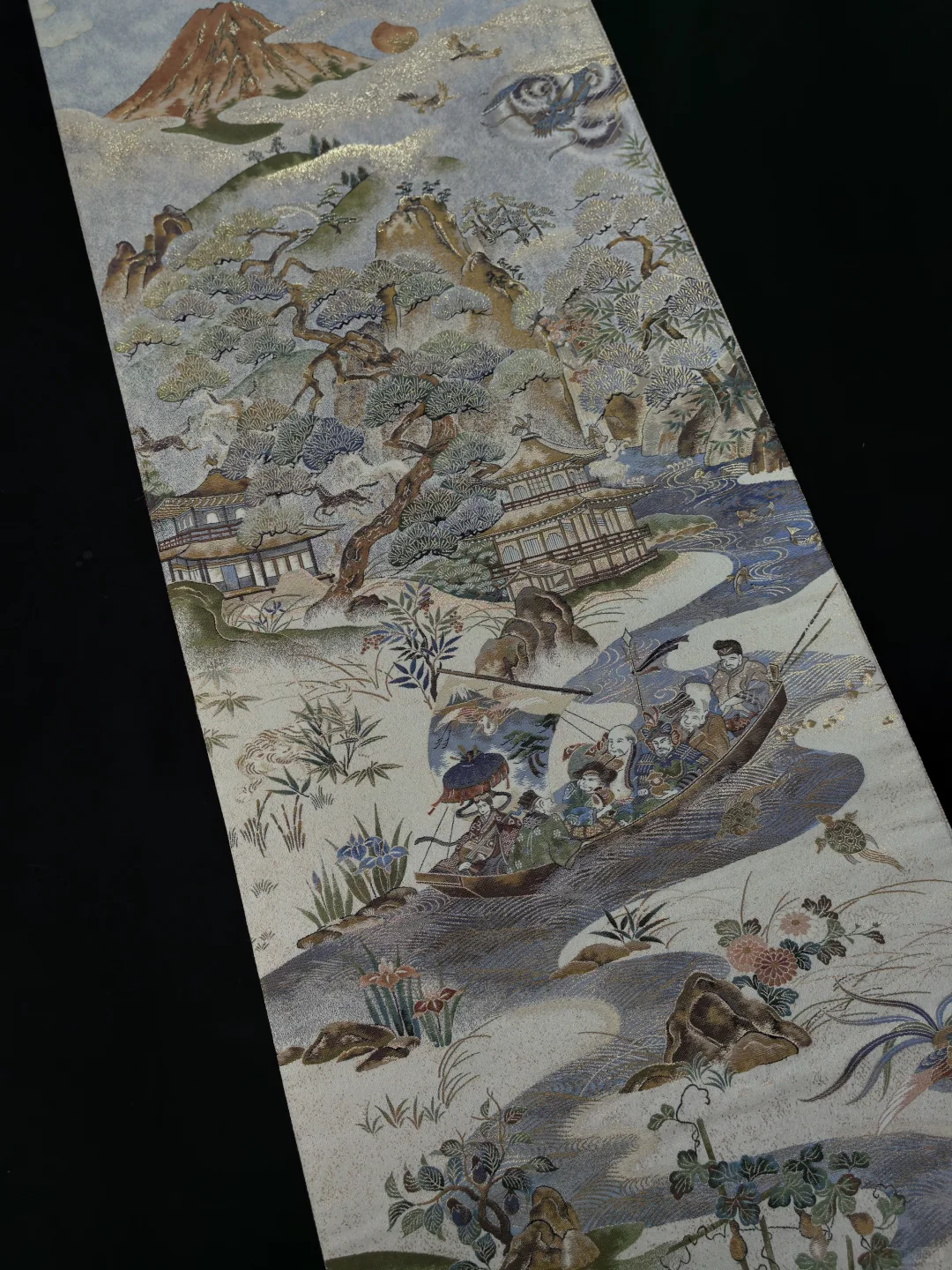 风水袋带-1800细密织七福神