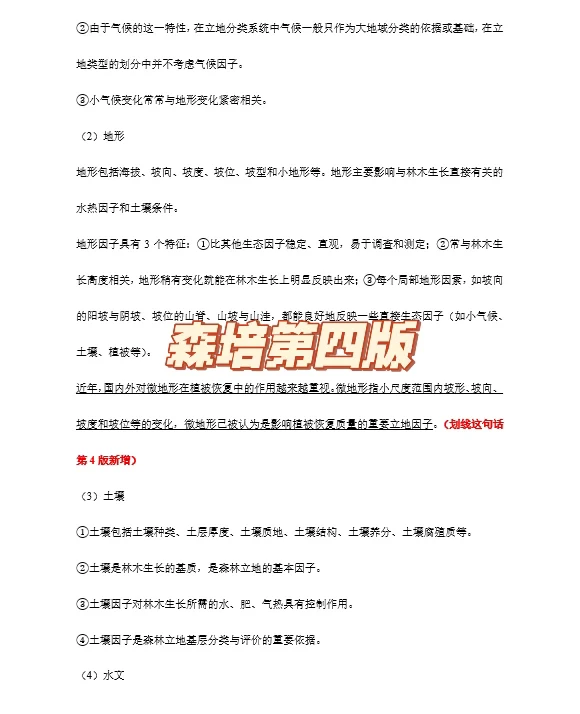 12月送26北林林业冲刺重点