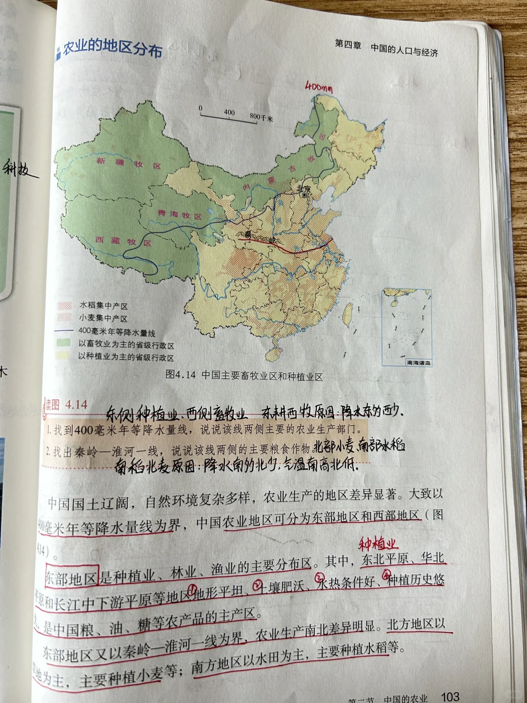 八上地理 第四章第二节《中国的农业》