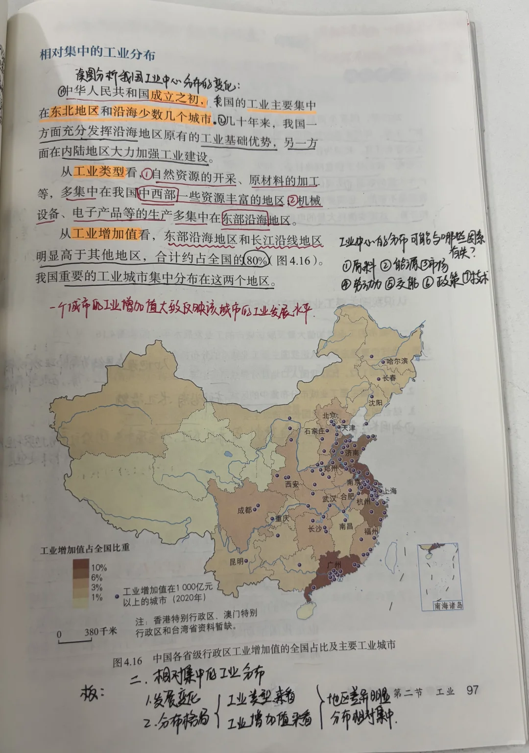 八上地理 农业、工业