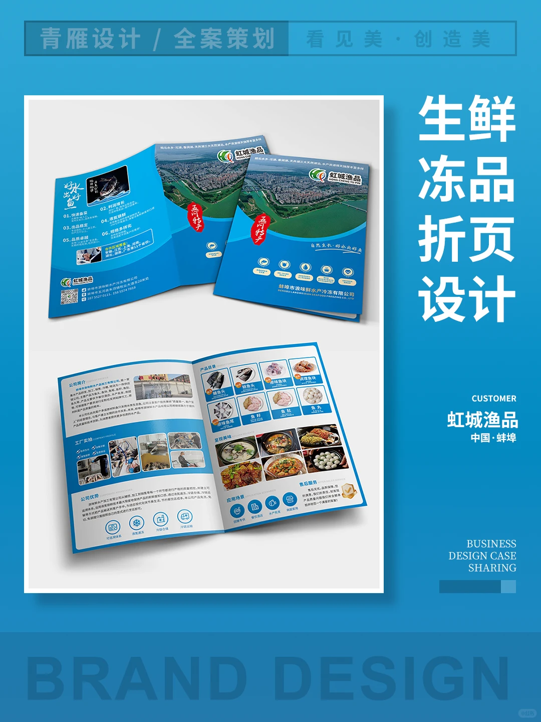 生鲜冻品画册折页设计