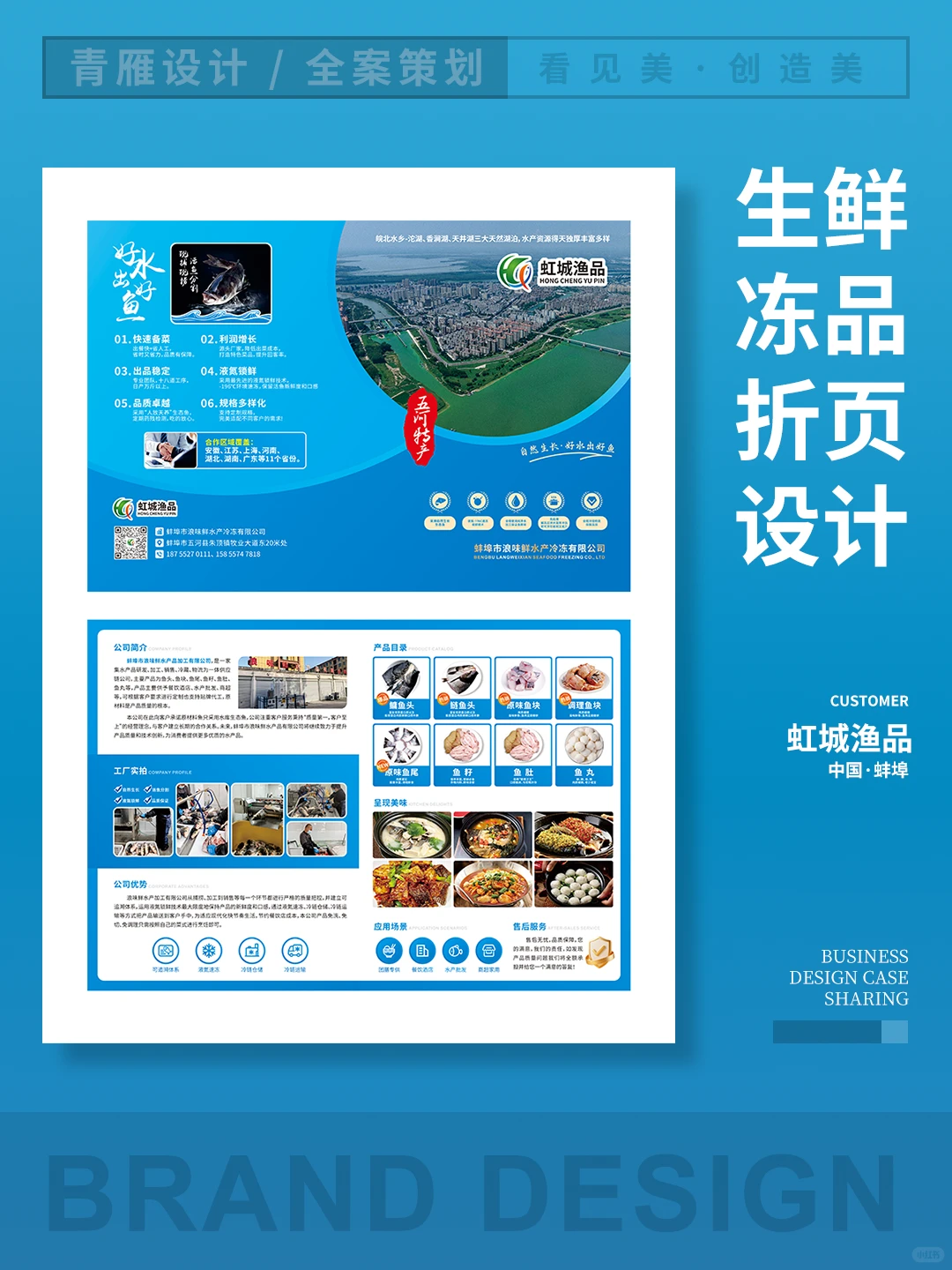 生鲜冻品画册折页设计