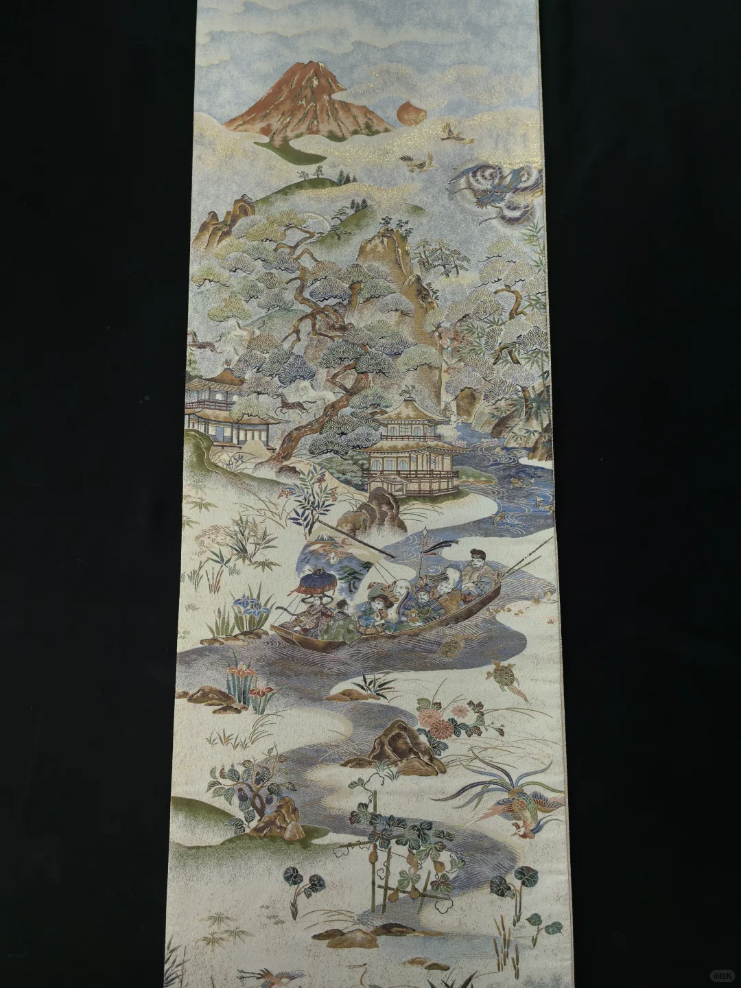 风水袋带-1800细密织七福神