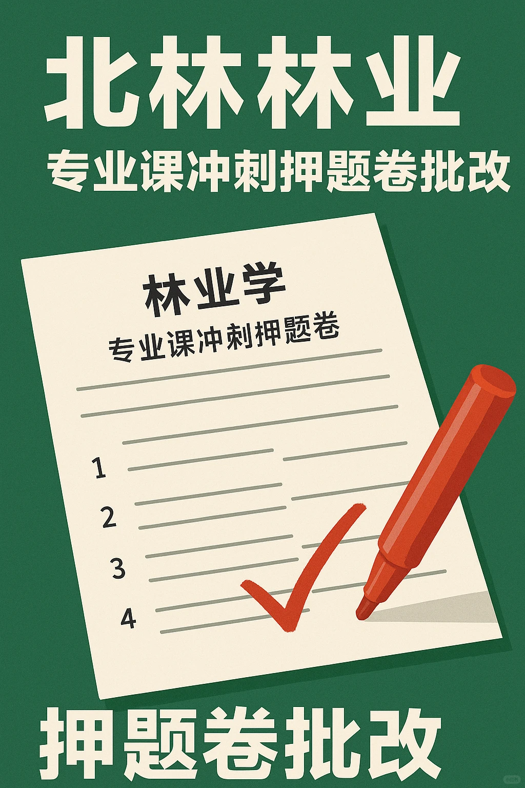 北林林业专业课押题卷批改
