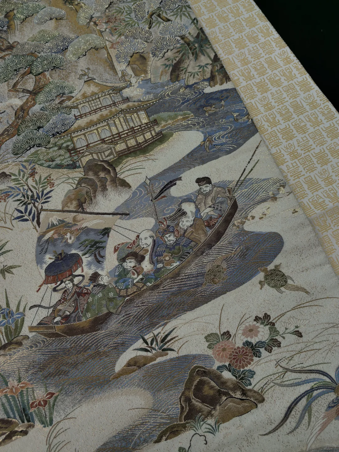 风水袋带-1800细密织七福神