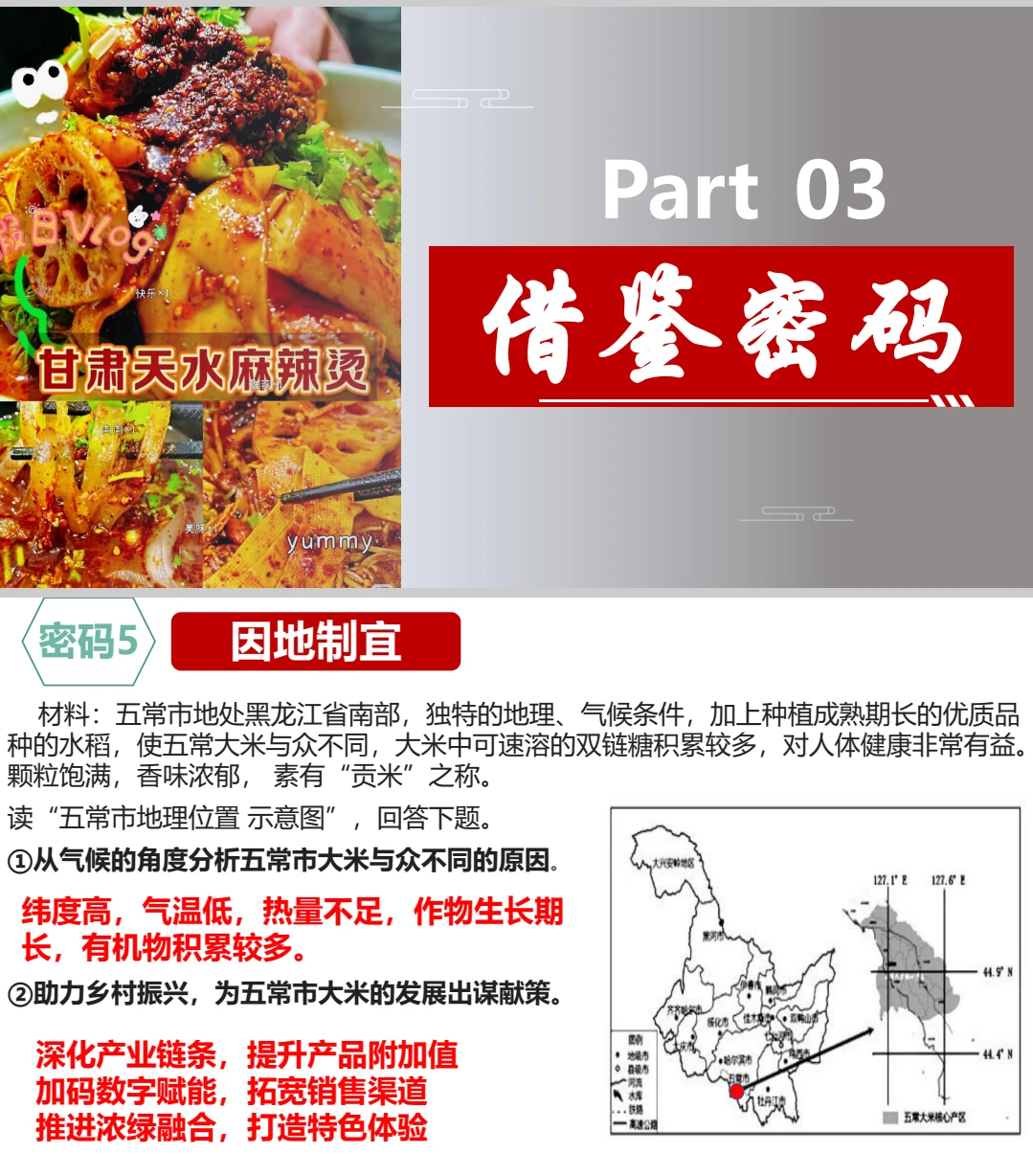 天水麻辣烫的地理密码—《中国的农业》