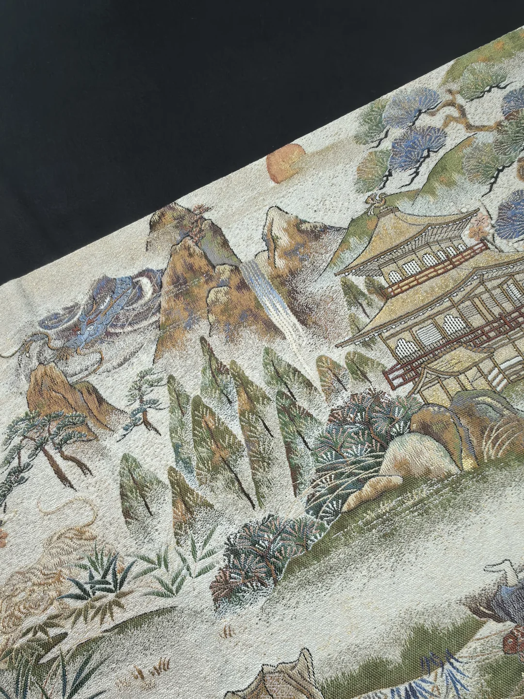 风水袋带-1800细密织七福神