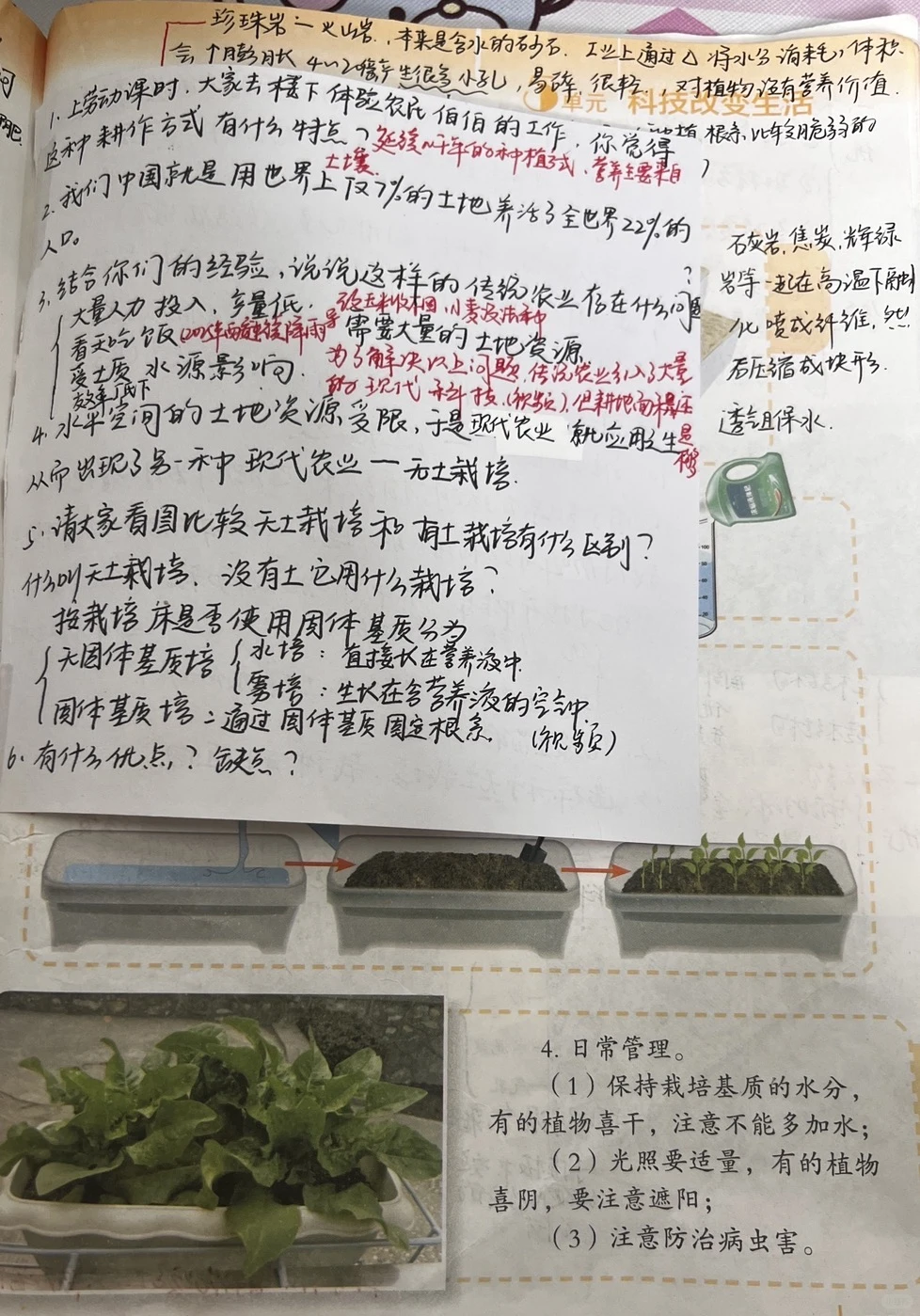 《人造肥料与现代农业》六上备课笔记