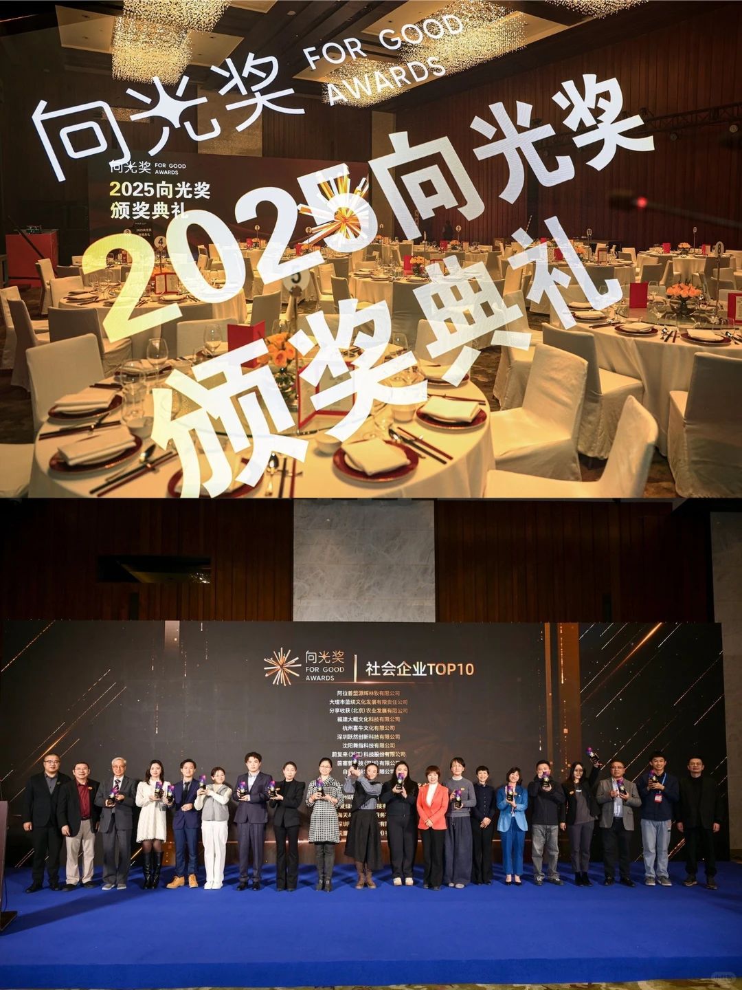 分享收获荣获2025向光奖社会企业TOP10