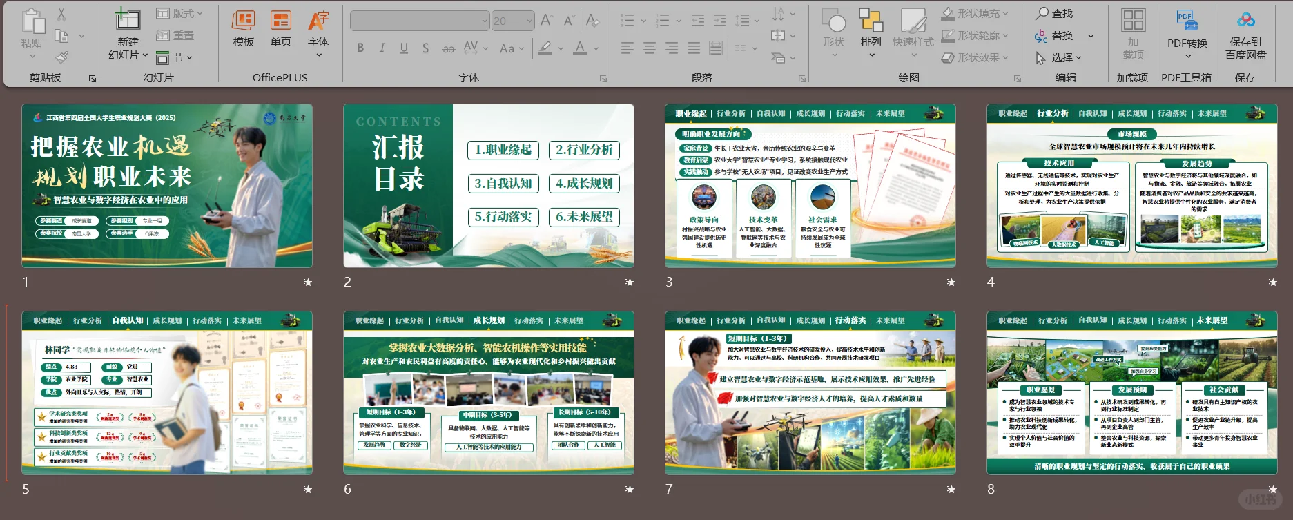 农业赛道职业规划PPT｜把青春种进田野里✨