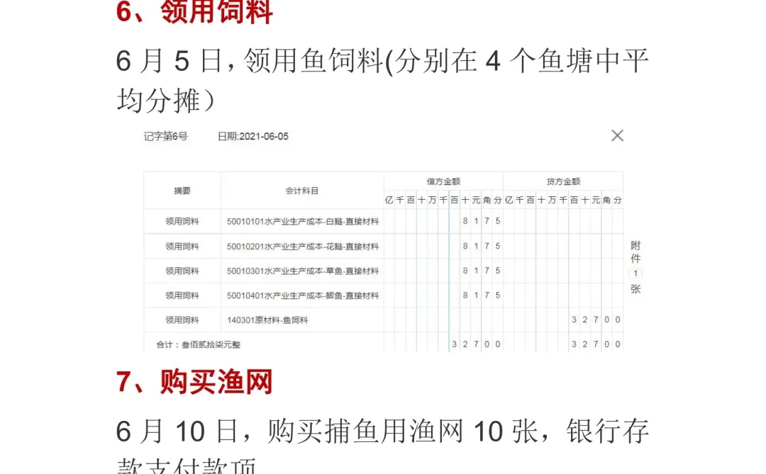 渔业企业账务处理
