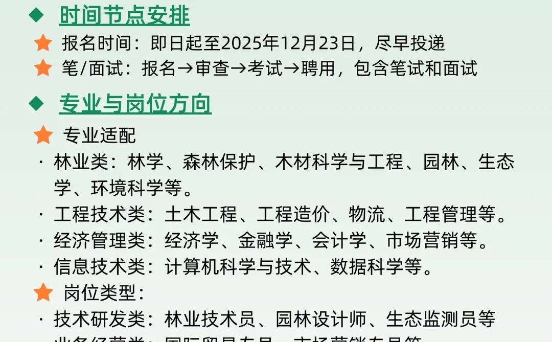 中国林业集团2026校园招聘正式启动！！