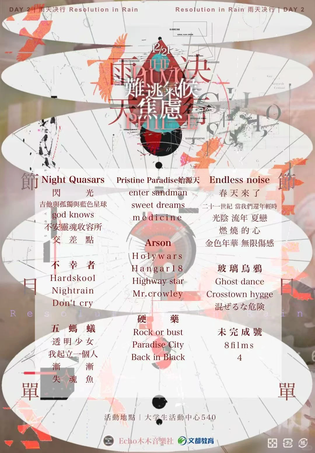 画了自己跟朋友乐队的海报！