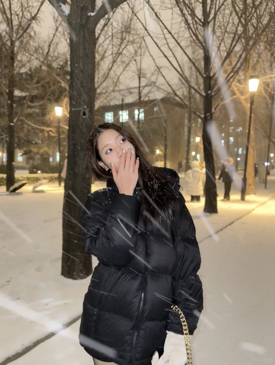 我的照片下雪啦