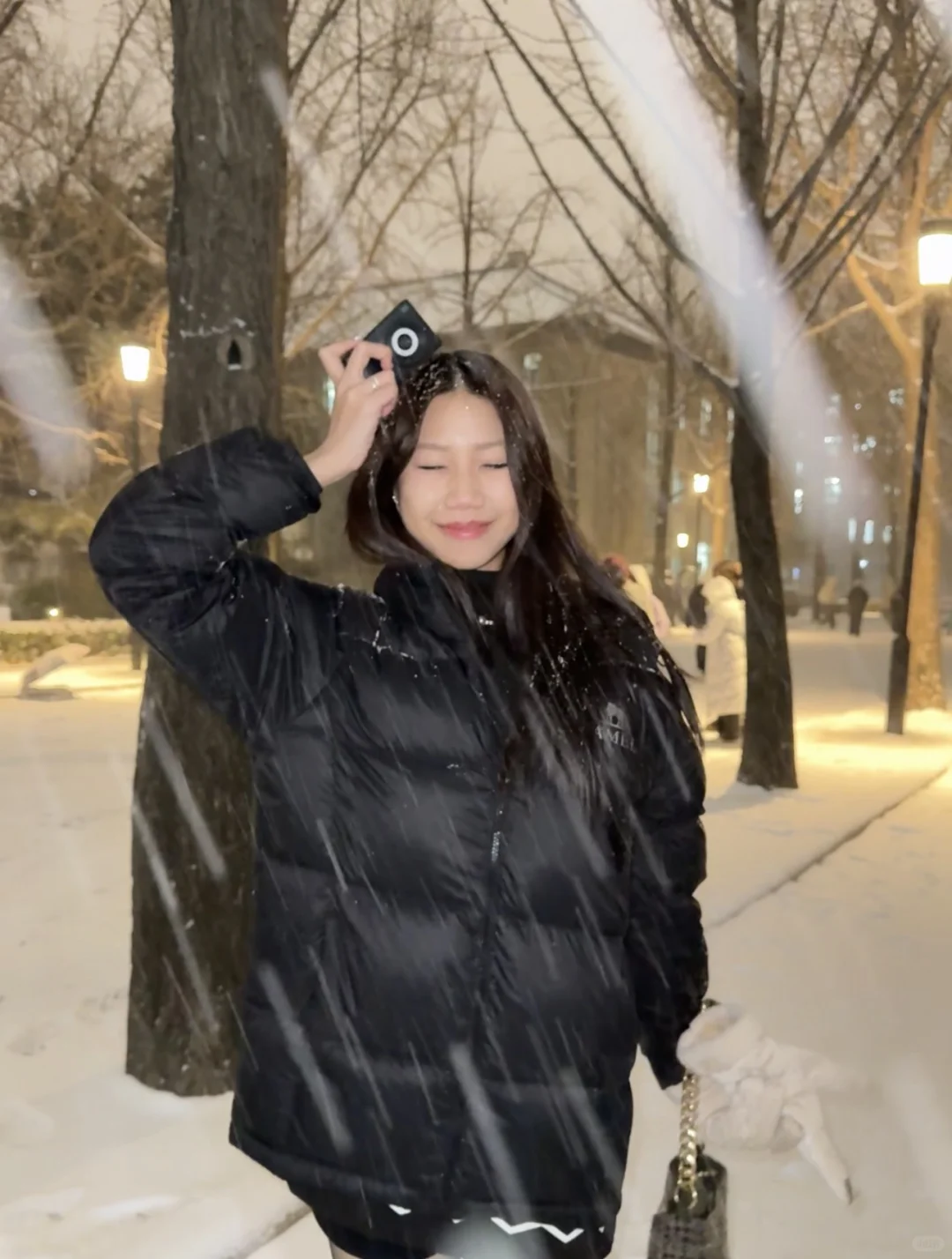 我的照片下雪啦