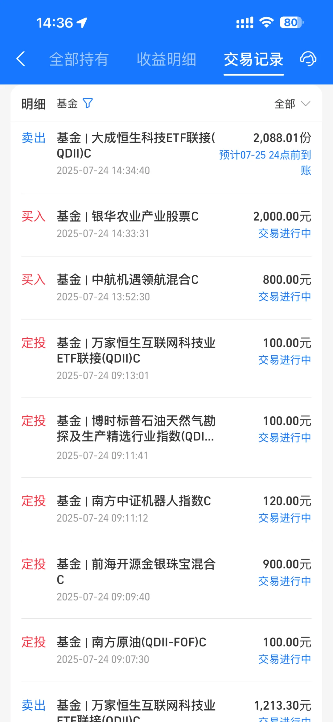 7.24操作记录：今天建仓农业