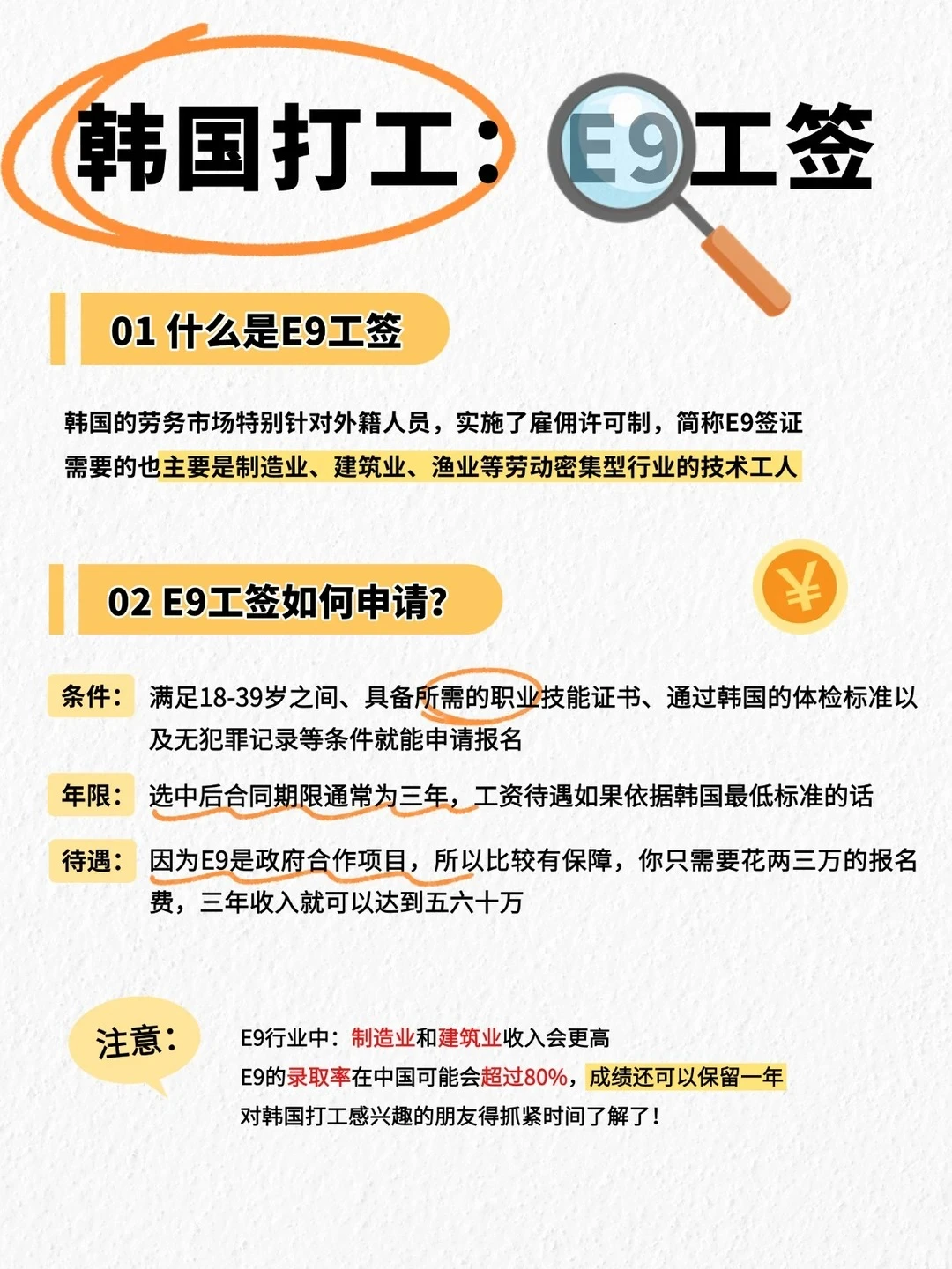 韩国低成本，你必须要知道的E9签证