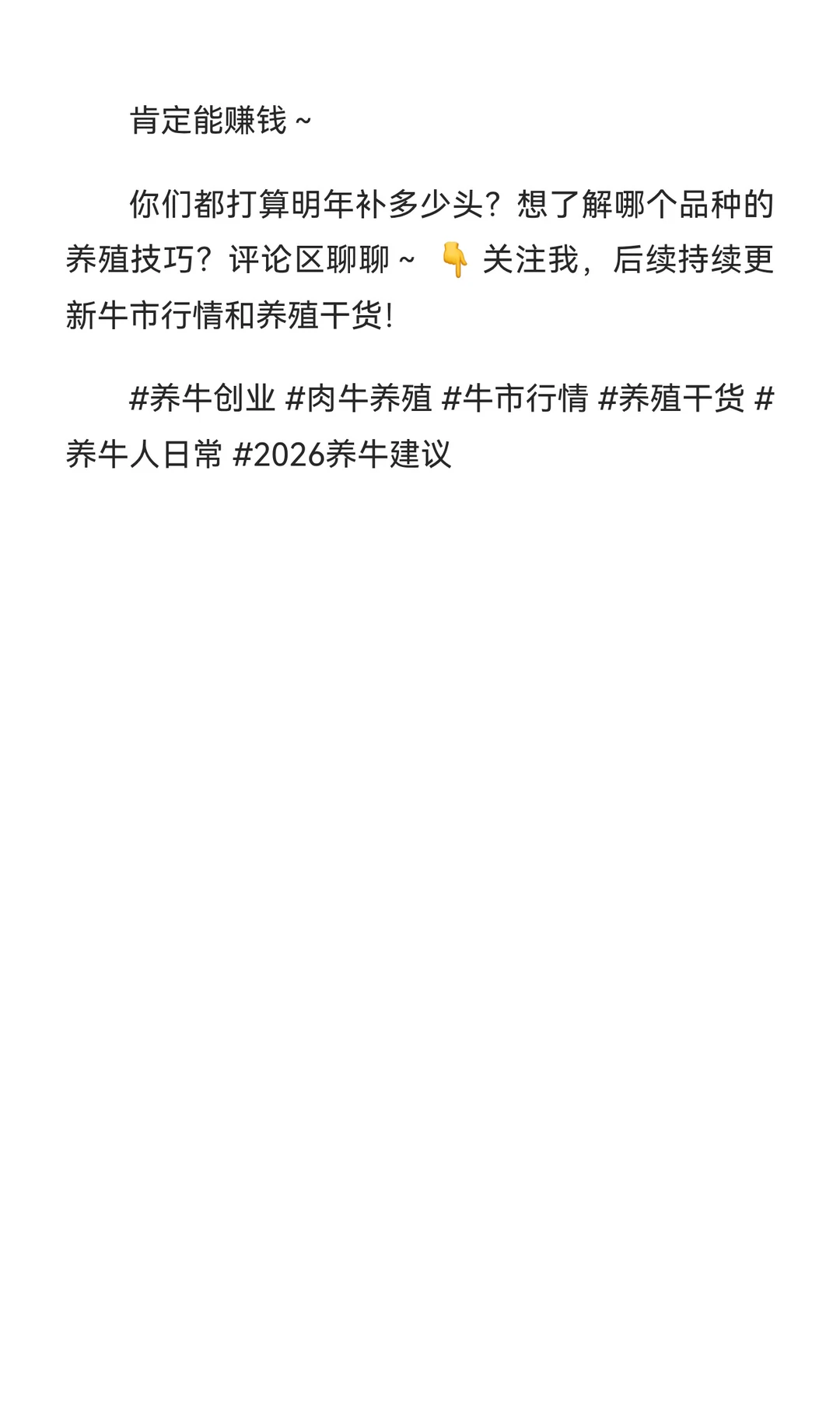 养牛人翻身机会！2026-2028牛价行情预判