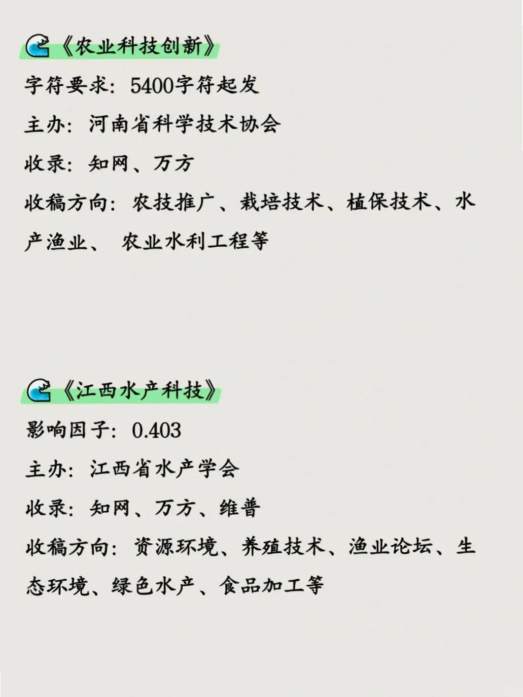 水产人必看！8本宝藏好刊来袭😱