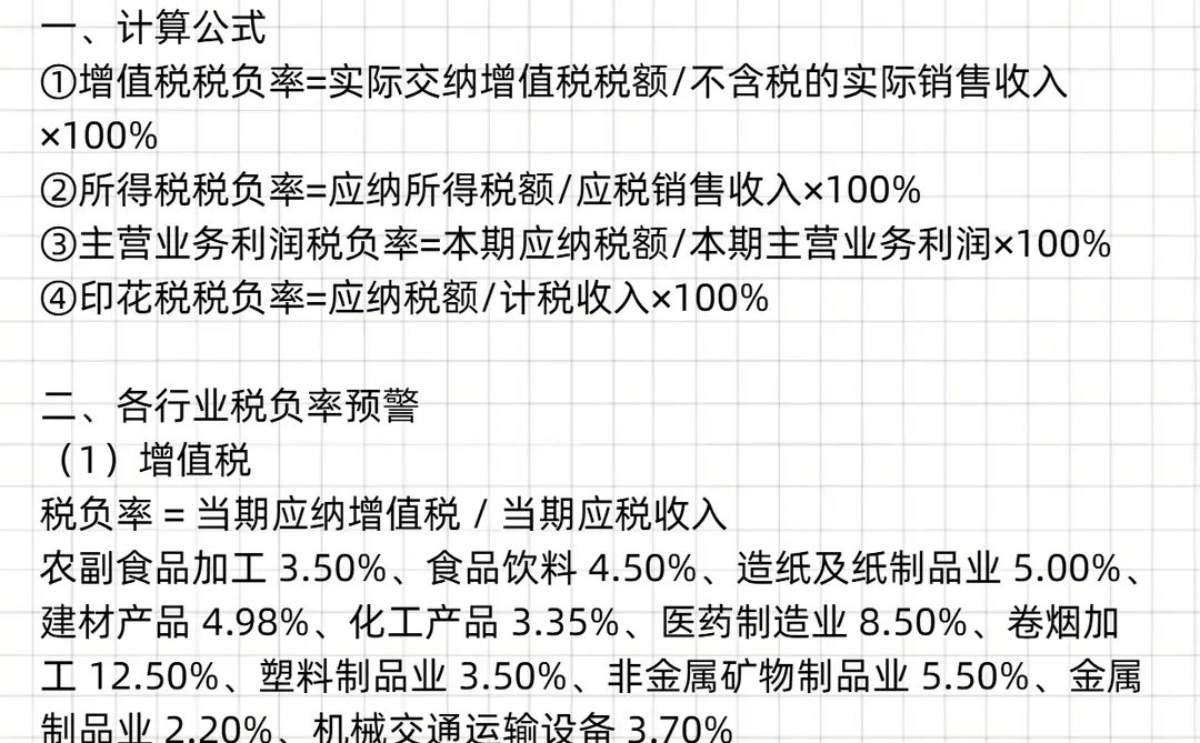 会计如果连税负率都不会算，那就完了