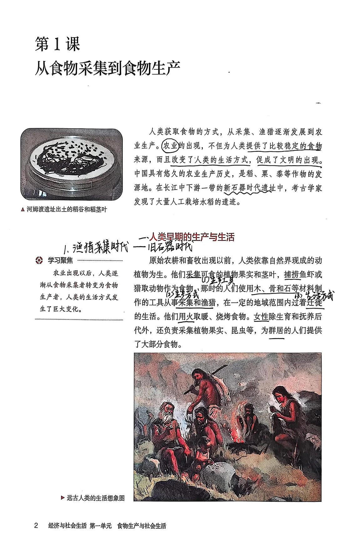 教材笔记｜选必2 第1课（含课后背诵清单）