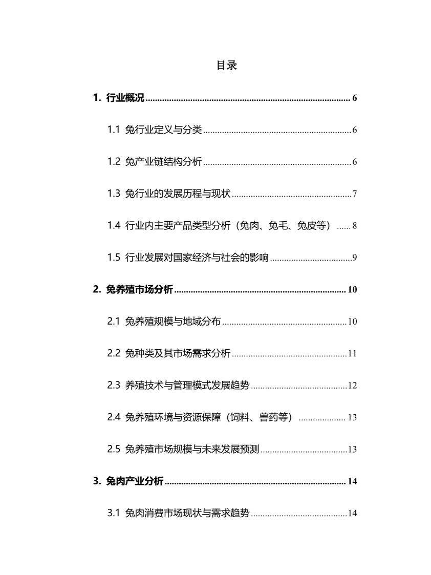 2024年兔行业调研分析报告