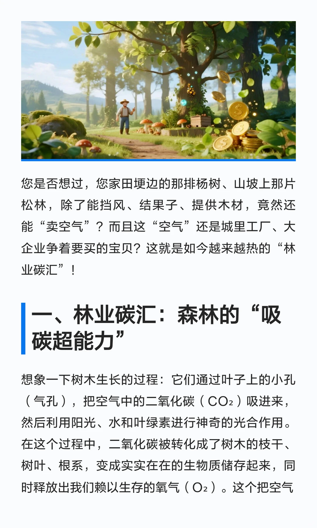 什么是林业碳汇？