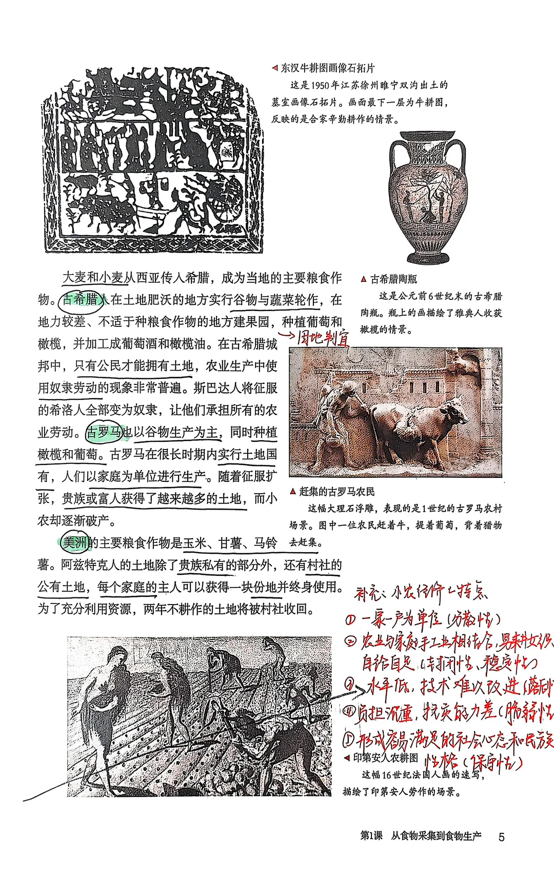 教材笔记｜选必2 第1课（含课后背诵清单）