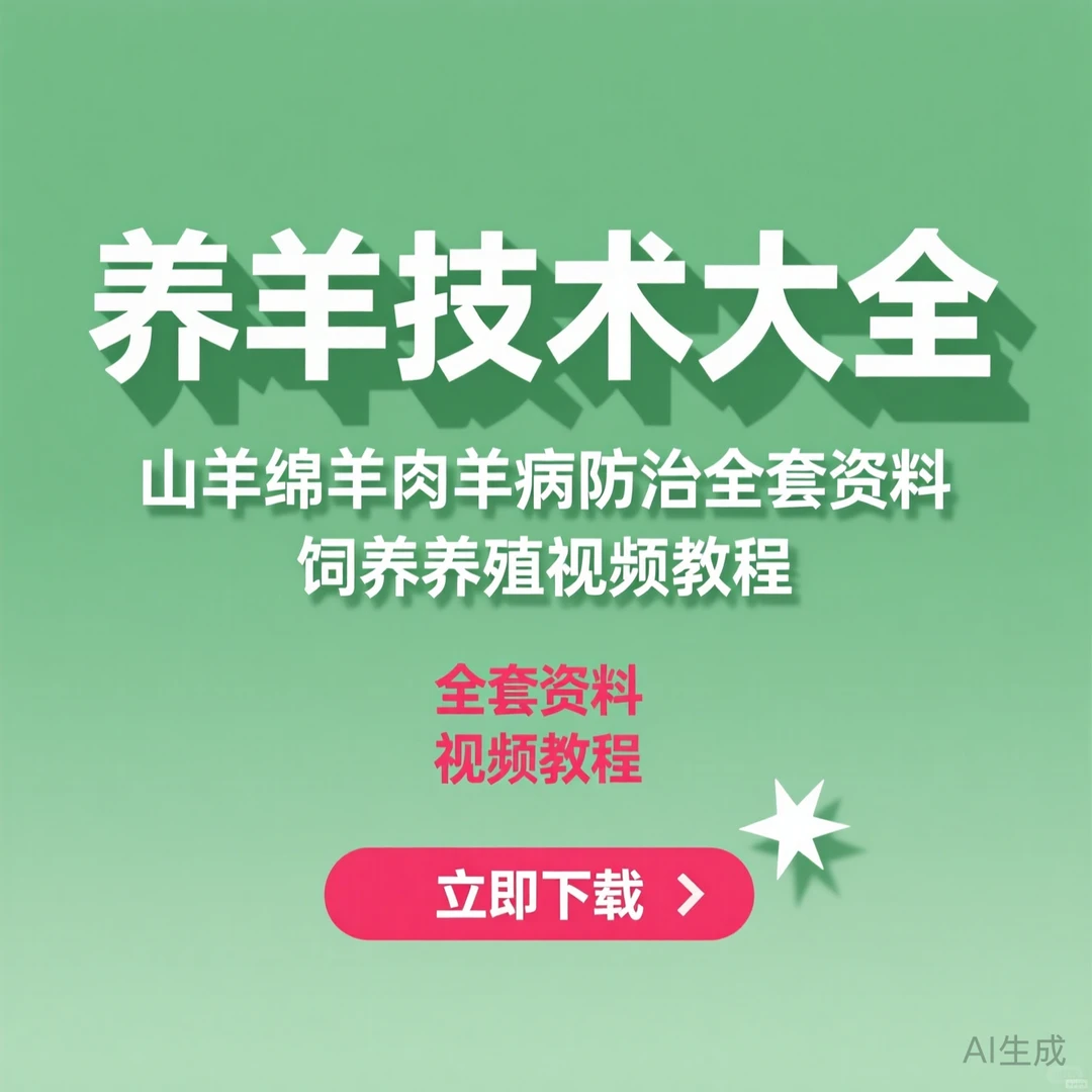 养羊技术大全｜饲养养殖&病防治指南