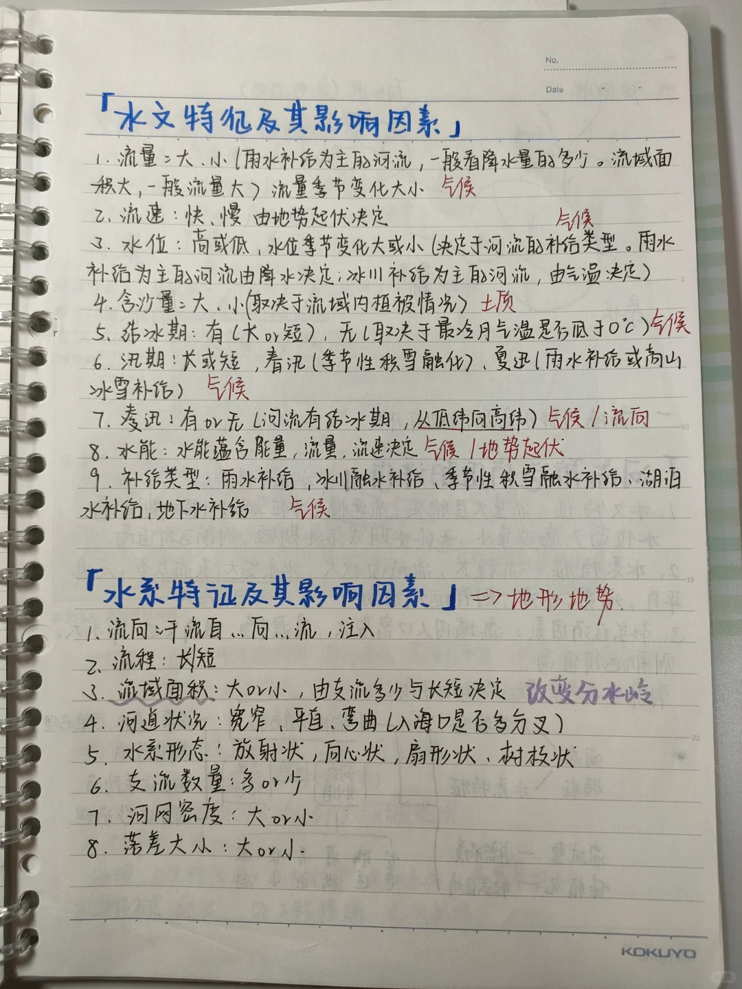 地理复习—有关水文水系及航运知识