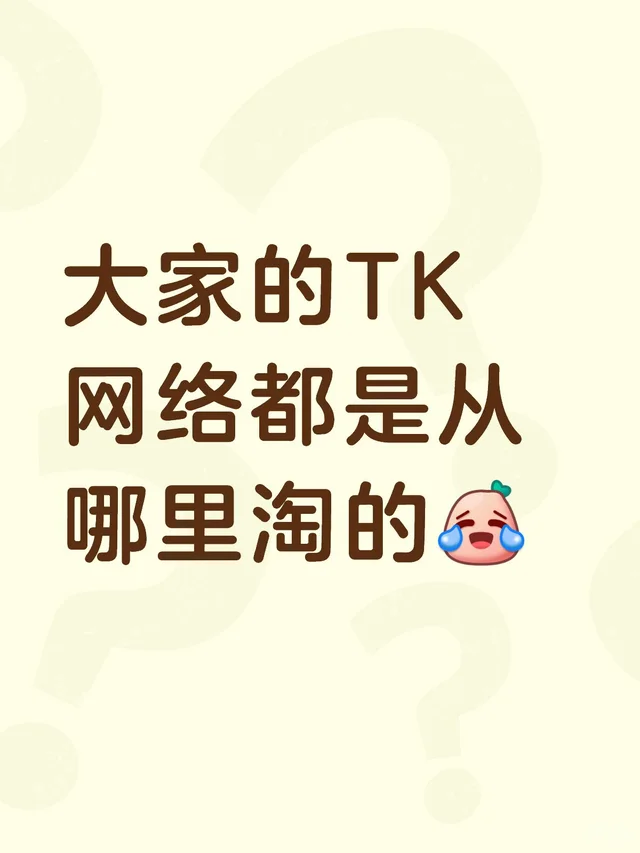 大家的TK网络都是从哪里淘的跨境电商