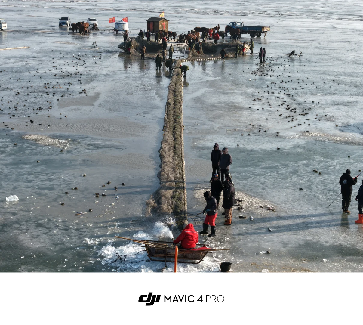 查干湖冬捕第一天