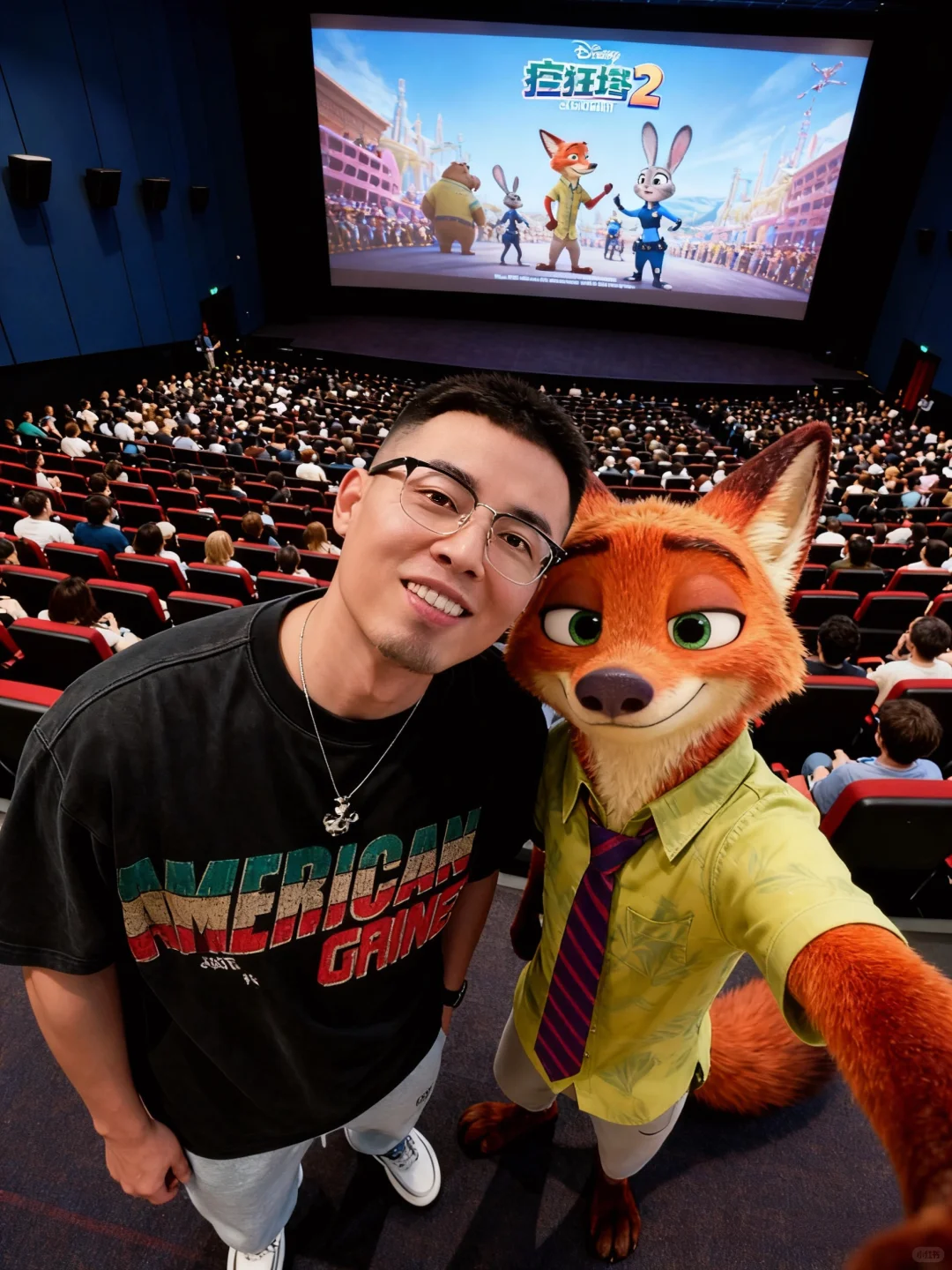 疯狂动物城2🔥我们的影院合照也太绝了！！
