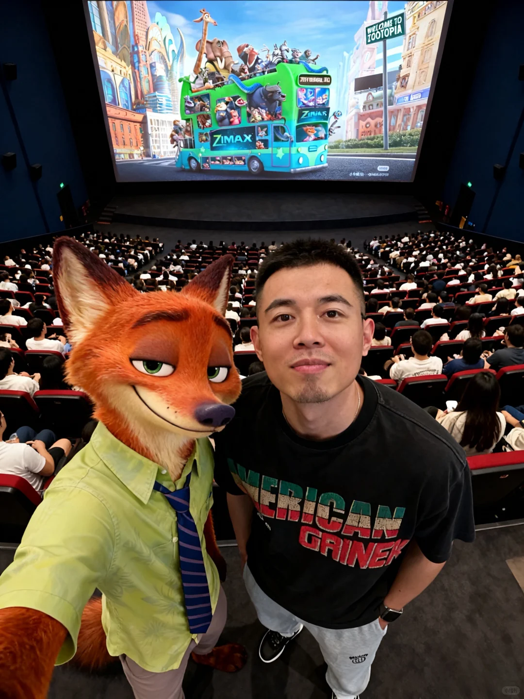 疯狂动物城2🔥我们的影院合照也太绝了！！