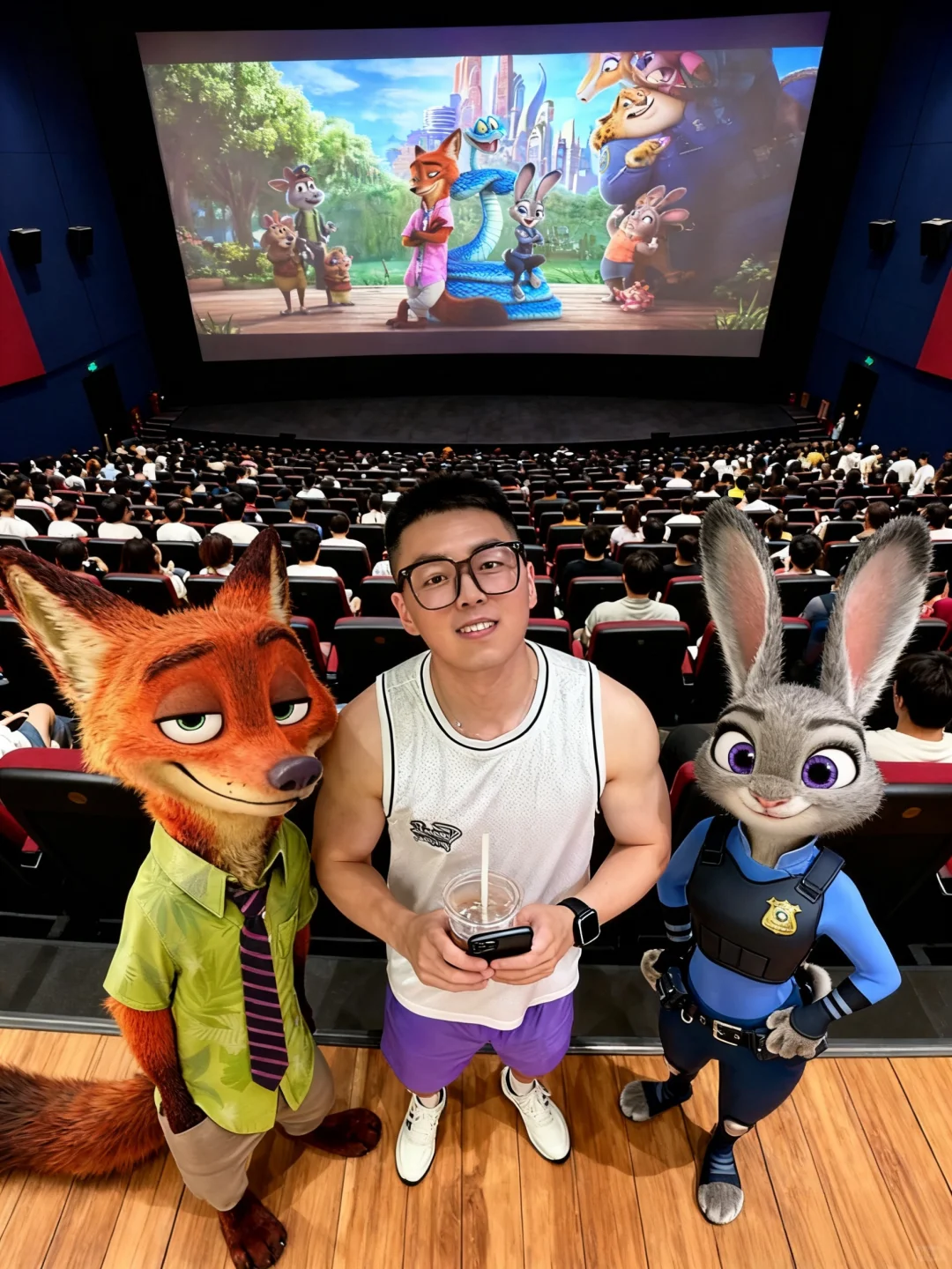 疯狂动物城2🔥我们的影院合照也太绝了！！