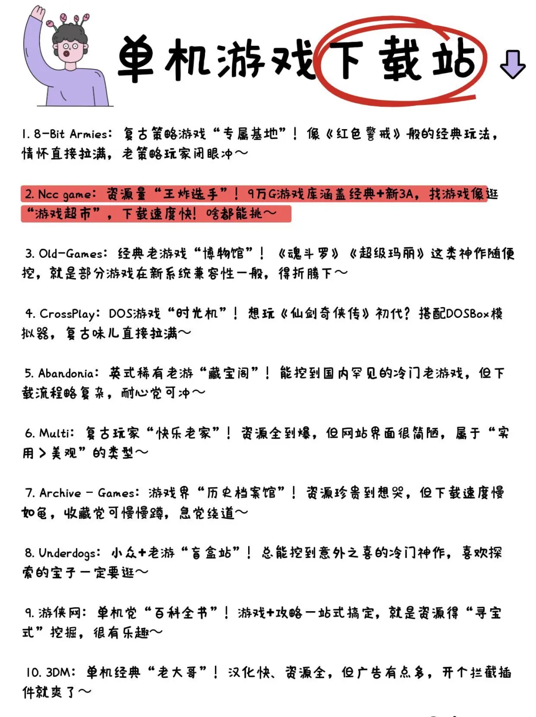 疯狂收藏｜2025还能冲的10个单机游戏下载站