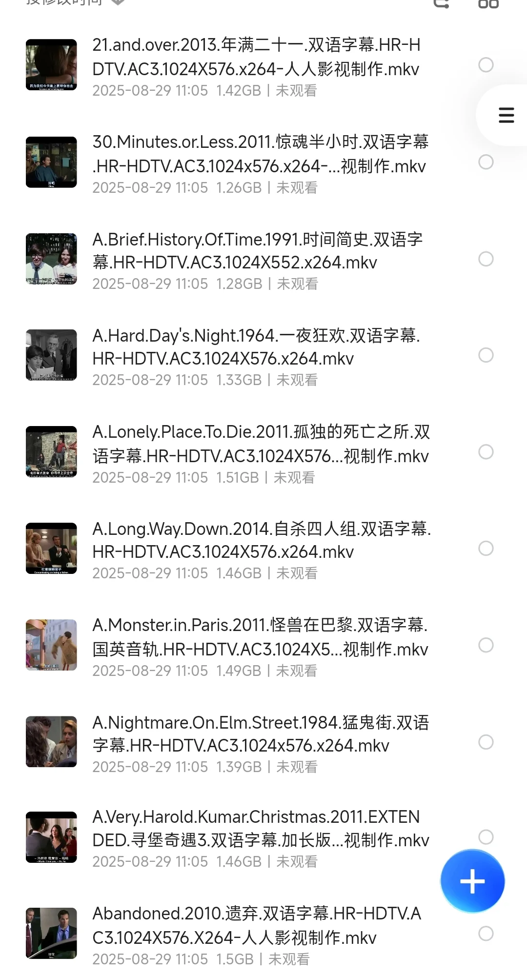 免费分享！人人影视600部精选电影合集